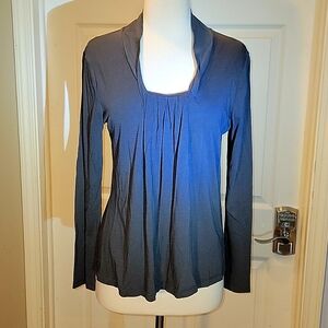 Elle Long Sleeve Gray TOP for Women Size Medium